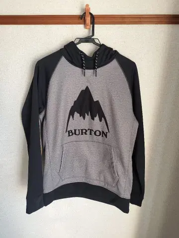 S 사이즈 새상품급 Burton 발수 후드티 그레이 스키 스노우보드