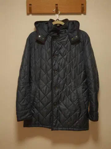 오리히카 네이비 퀼팅 코트 M