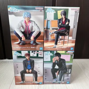 3년 Z반 긴파치 선생님 데스크 피규어 4종 컴프 세트 은혼