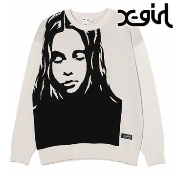 x-girl 긴팔 니트 스웨터