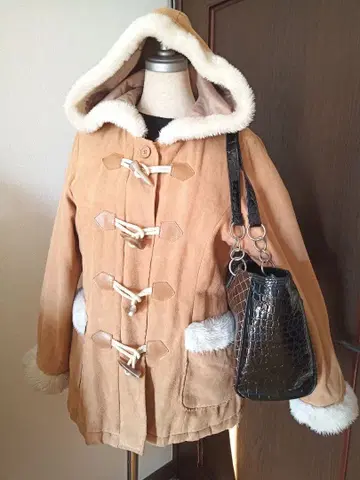 더플 코트 퍼 헤이세이 갸루