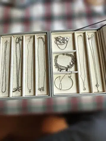 유품 정리 생전 정리 액세서리 모음 Silver 목걸이, 팔찌, 브로치