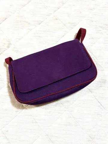 LAURA ASHLEY 퍼플 숄더백