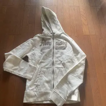 Abercrombie & Fitch 화이트 후드티 L
