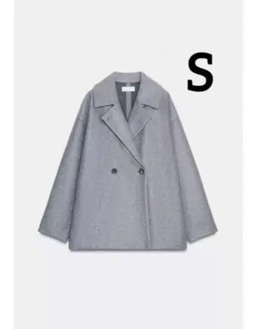 ZARA 소프트 더블 브레스트 코트 S