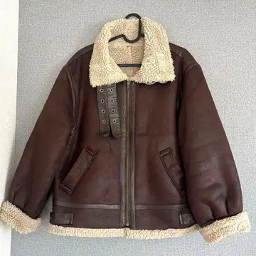 ungrid 페이크 무스탕 보아 블루종 S