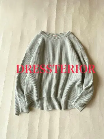 드레스터리어 DRESSTERIOR 스퍼 파인 메리노울 100% 크루 니트