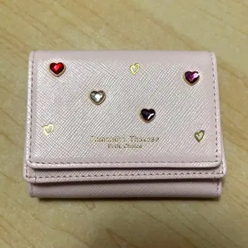 Samantha Thavasa 하트 스톤 미니 지갑 핑크