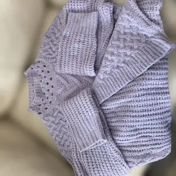 MIRUA 라벤더 니트 긴팔 튜닉