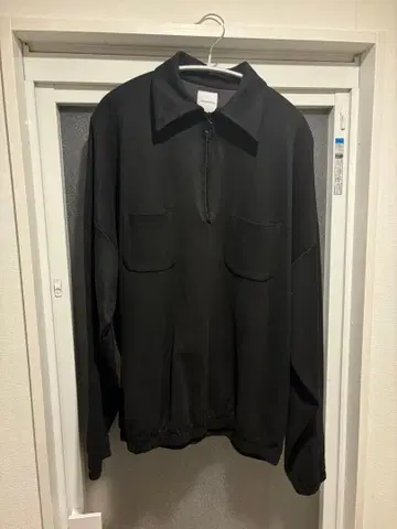 Sasquatchfabrix. /21aw 스웨이드풍 하프 지퍼 티셔츠