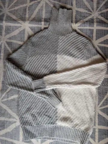 타미힐피거 니트 스웨터 그레이, 화이트