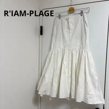 R'IAM-PLAGE 화이트 CHINO 스커트