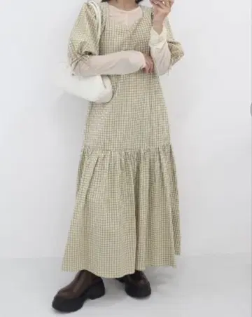 jumelle 원피스 깅엄 체크 사이즈 M