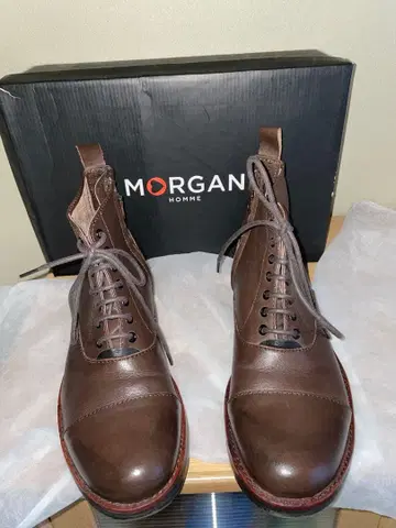 세련된 신발 모건옴므 브라운 부츠