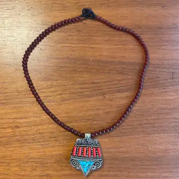 터콰이즈 코랄 목걸이