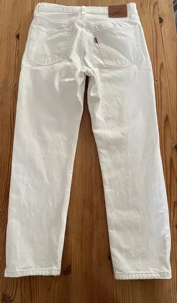 SLOBE IENA Levis 501 화이트 스트레이트 데님