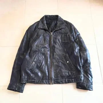 90s 유로 빈티지 MAG FLY 프랑스군 가죽 자켓