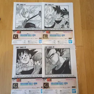 제일복권 드래곤볼 40th G상 코믹스 클리어 파일 세트 4종