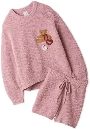 젤라또피케 베어사가라 풀오버 & 숏팬츠 세트