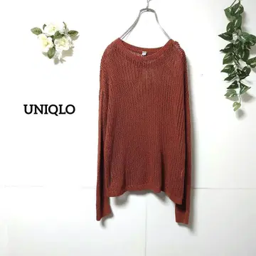 유니클로 메쉬 니트 M 시스루 편직