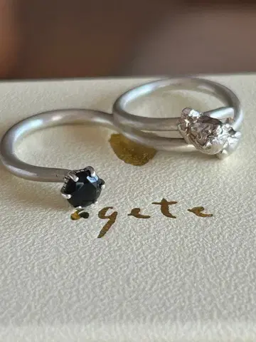 아가트 라이온 더블 핑거 반지