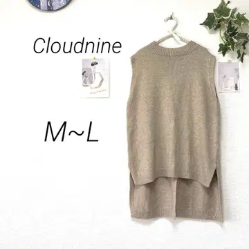 10549-2 클라우드나인 Cloudnine 니트 베스트 무지 M~L