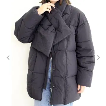 MLIA (엠리아) 머플러 포함 에코 다운 코트