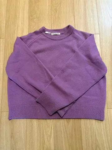 2024 AWBEAUTY&YOUTH 퍼플 니트 스웨터