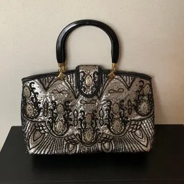 비즈 자수 실버 파티 백 기모노 가방 기모노 백 기모노