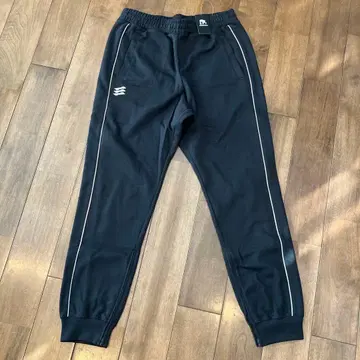 에고자루 블랙 사이드 라인 스웨트 팬츠