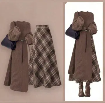 SHEIN 릴랙스 니트 스웨터 세트 M 사이즈