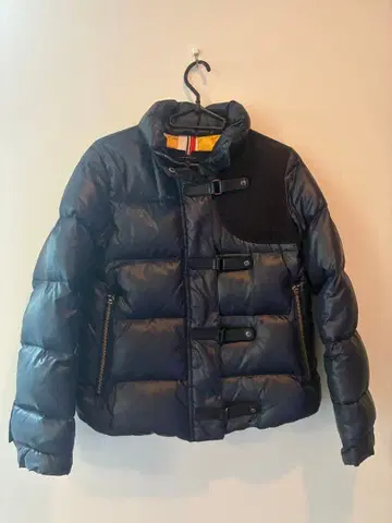 네이비 다운 자켓 단추식