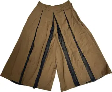 에이미 로우 와이드 팬츠 M 브라운 블랙 봄/여름/가을/겨울