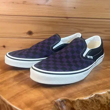Vans 슬립온 Slip On 블랙 보라색 체커 28.5cm USA 기획
