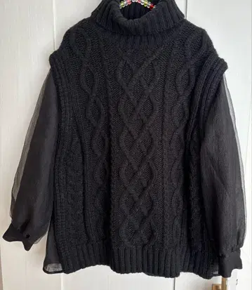 Ameri Vintage 블랙 니트 F 사이즈