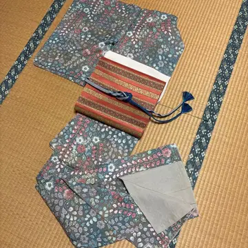 츠지 가 하나 코몬 기모노 미사용 시츠케 포함