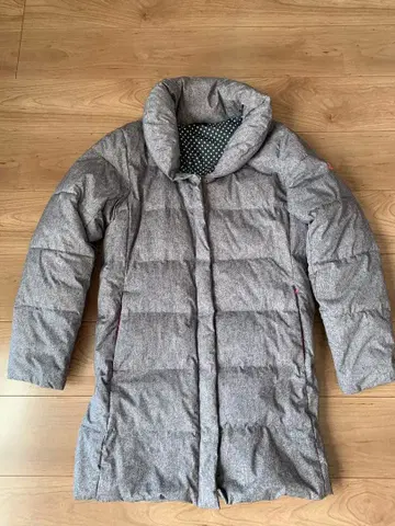 키스마크 그레이 다운 자켓 롱 기장 [ 사이즈 L ]