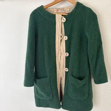 reproduction@i 그린 롱 코트