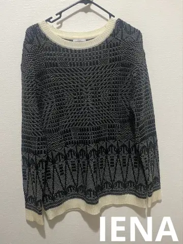 새상품급 IENA 이에나 니트 패턴 slobe iena 슬로브 이에나