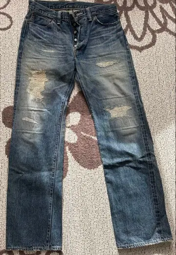 플랫 헤드 RJB 리메이크 청바지 D001R