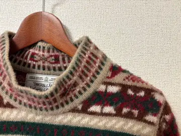 [인버아란] 페어아일 패턴 셰틀랜드 스웨터 샤기독 2