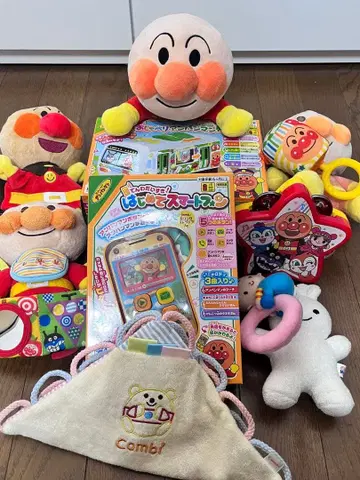 호빵맨 첫 스마트폰 말하는 호빵맨 기차 봉제 인형