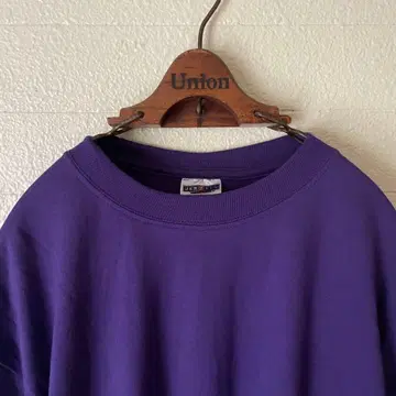 데드스탁 90s JERZEES 무지 티셔츠 L 퍼플