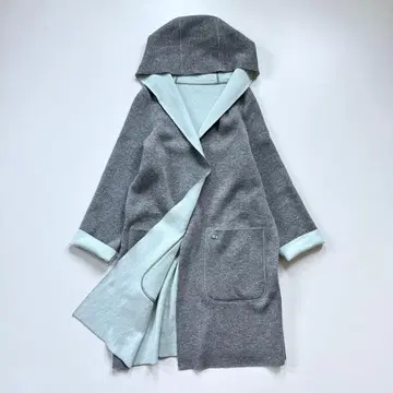 새상품급 폭시 캐시미어 100% 롱 코트 더블 페이스 리버서블