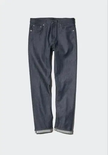 [택 포함 미사용] UNIQLO 슬림핏 청바지/셀비지 36 빨간 귀