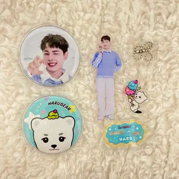 NEXZ POPUP 아크릴 스탠드 키링 캔뱃지 하루 하루베어