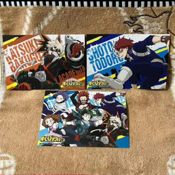 나의 히어로 아카데미아 애니메이트 특전 엽서 3종