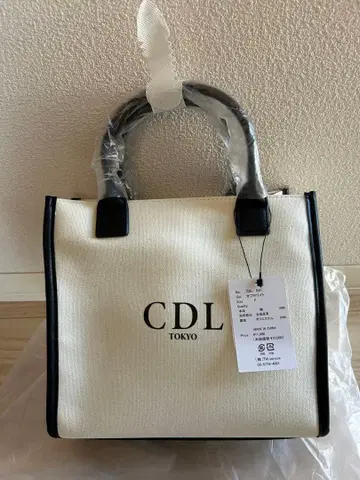 CDL 토트백 화이트/블랙