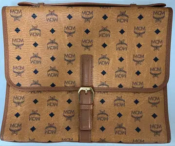 MCM 비즈니스 백 브라운 가죽