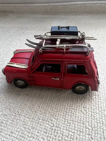 빨간색 미니카 스키판 포함